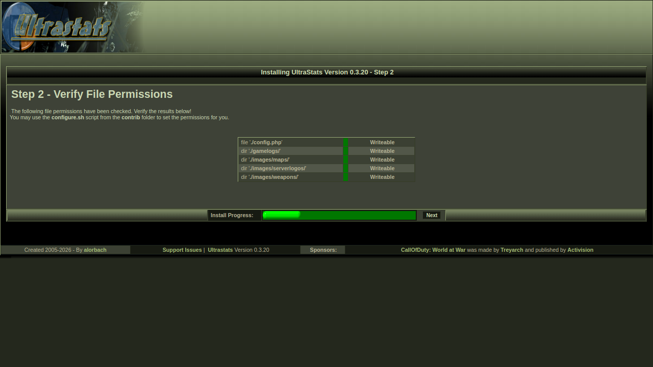 Step 2 - File permissions