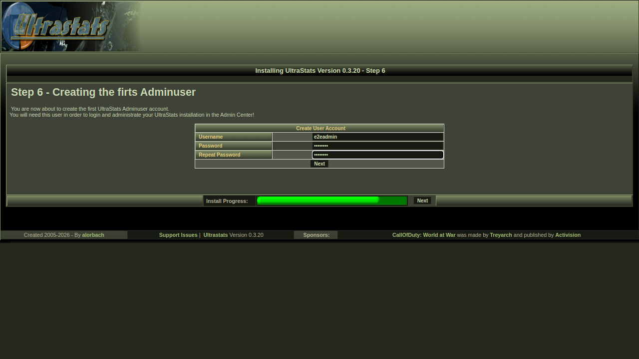 Step 6 - Create admin user